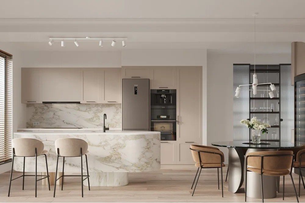 Lustră albă din metal Virta – Sollux