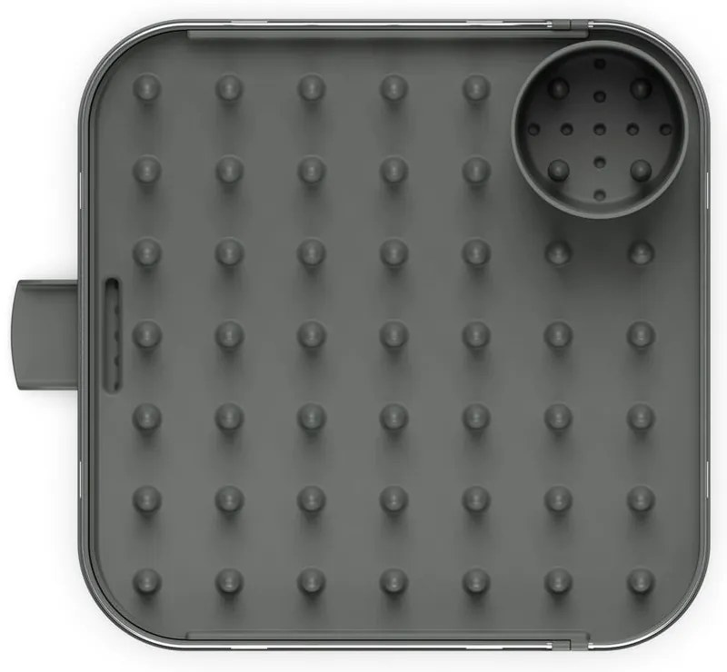 Scurgător de vase gri ajustabil din oțel inoxidabil 35x39 cm Duo – Joseph Joseph