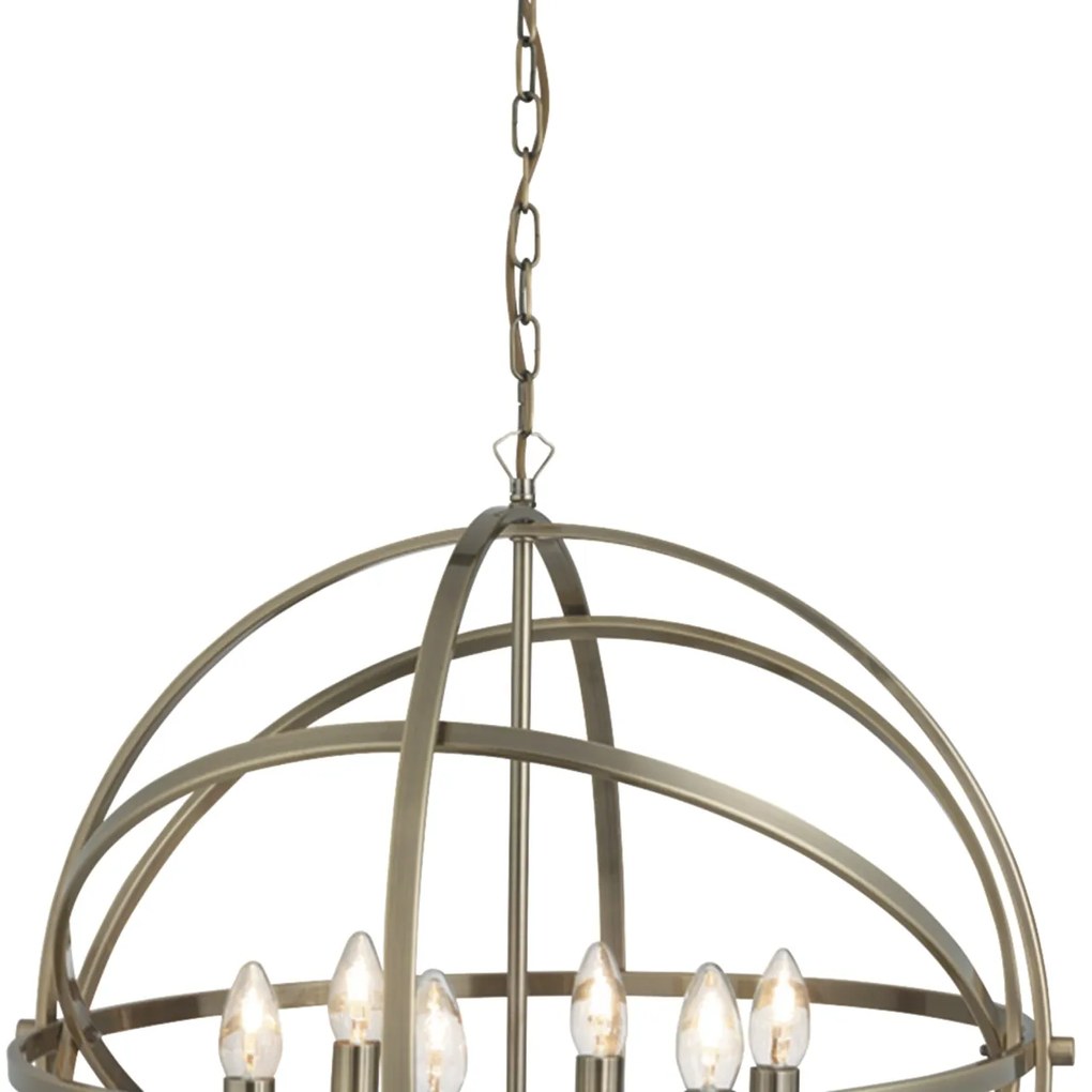 Lustra suspendata stil traditional Orbit alama antic 2476-6AB SRT