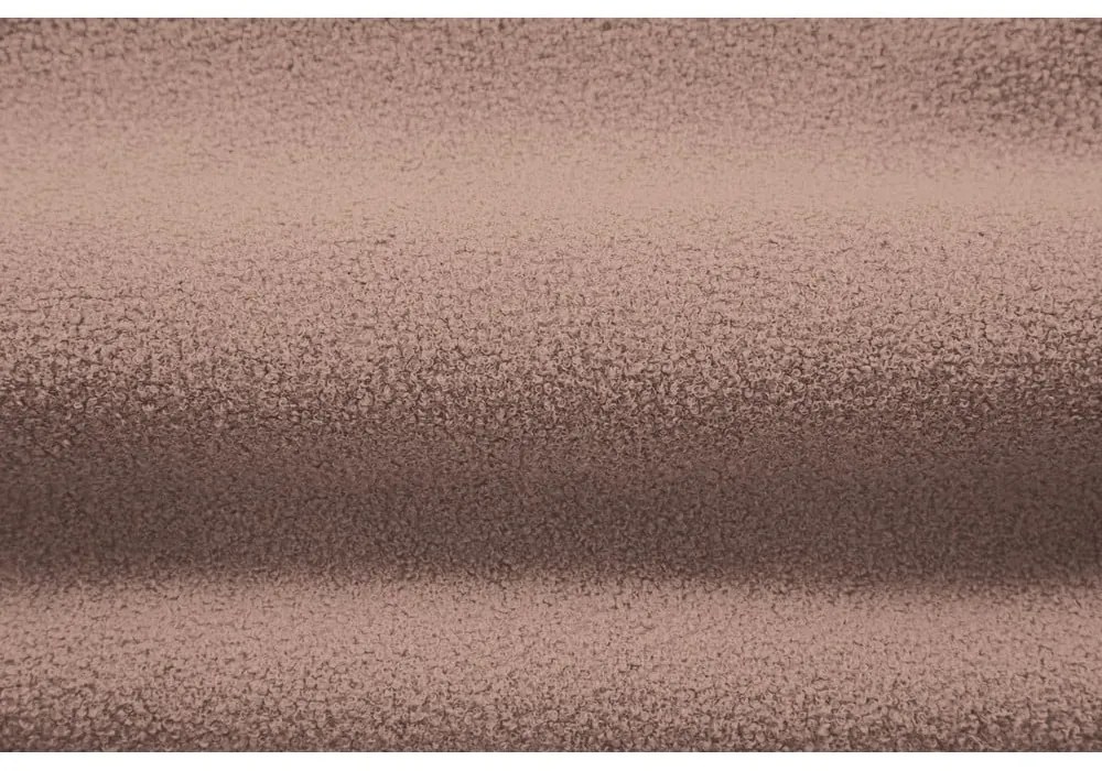 Fotoliu roz deschis cu tapițerie din stofă bouclé Jenny – Micadoni Home