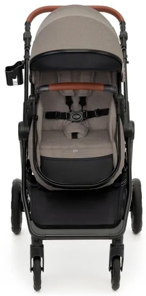 Cărucior de copii combinat 3 în 1 KINDERKRAFT ESME Sand beige + scaun auto MINK PRO