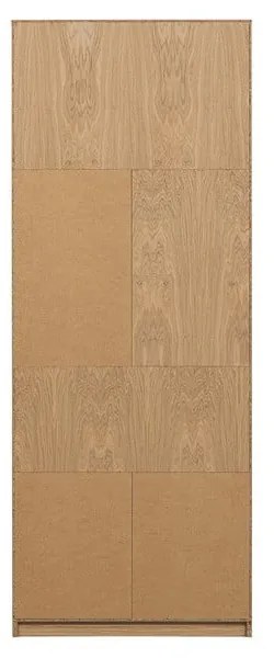 Bibliotecă modulară cu aspect de lemn de stejar 77x199 cm Modulair – vtwonen