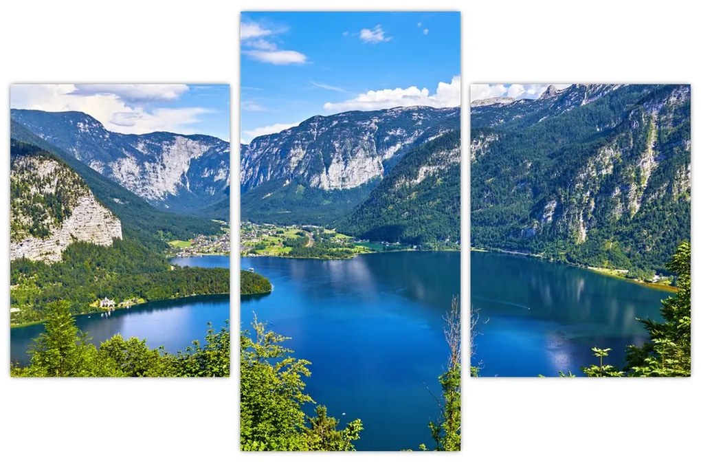 Tablou - Lacul Hallstatt, Hallstatt, Austria (90x60 cm)