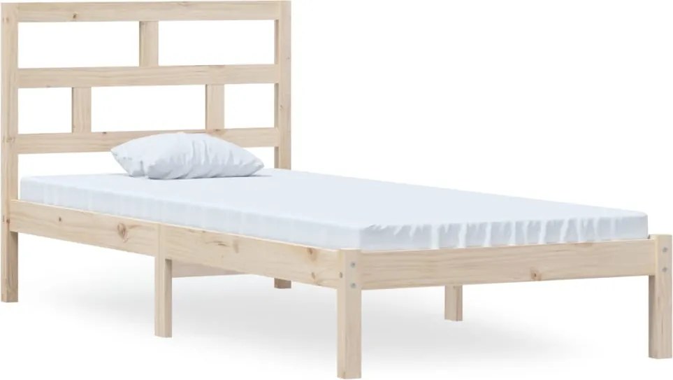 vidaXL Cadru de pat, 100x200 cm, lemn masiv de pin