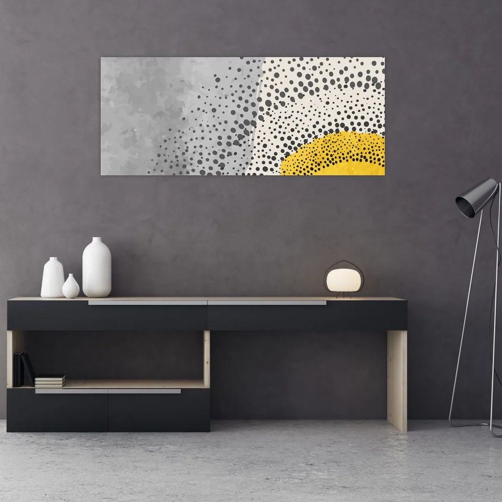Tablou - pictură abstractă de plajă N⁰3 (120x50 cm)