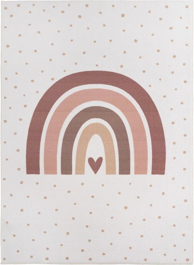 Covor pentru copii crem lavabil 160x230 cm Coco 1132 – Ayyildiz Carpets