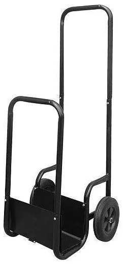 Carucior pentru lemne de semineu/soba, 38x45x110 cm, max. 40 kg