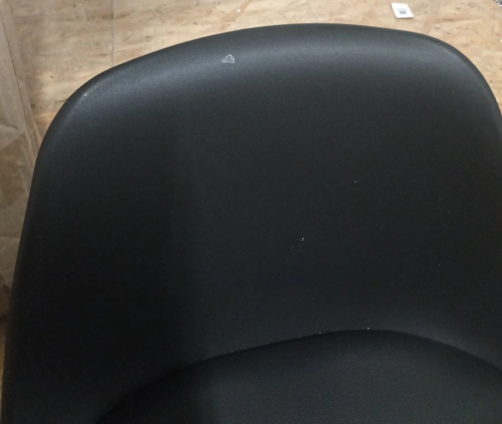 OFERTA Scaun de bar negru HOGA din piele ecologica gradul II