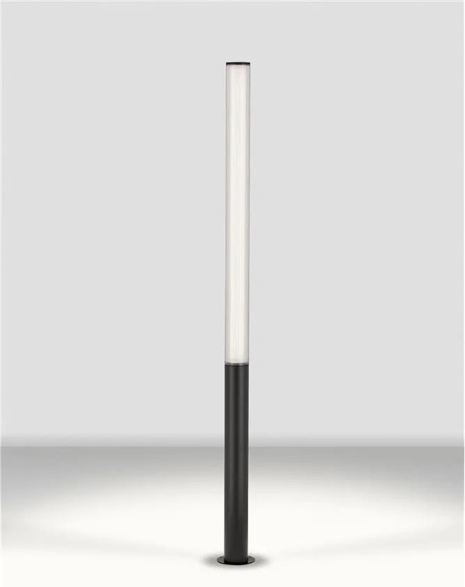 Stalp LED exterior din aluminiu antracit IP65 Iman H-205cm