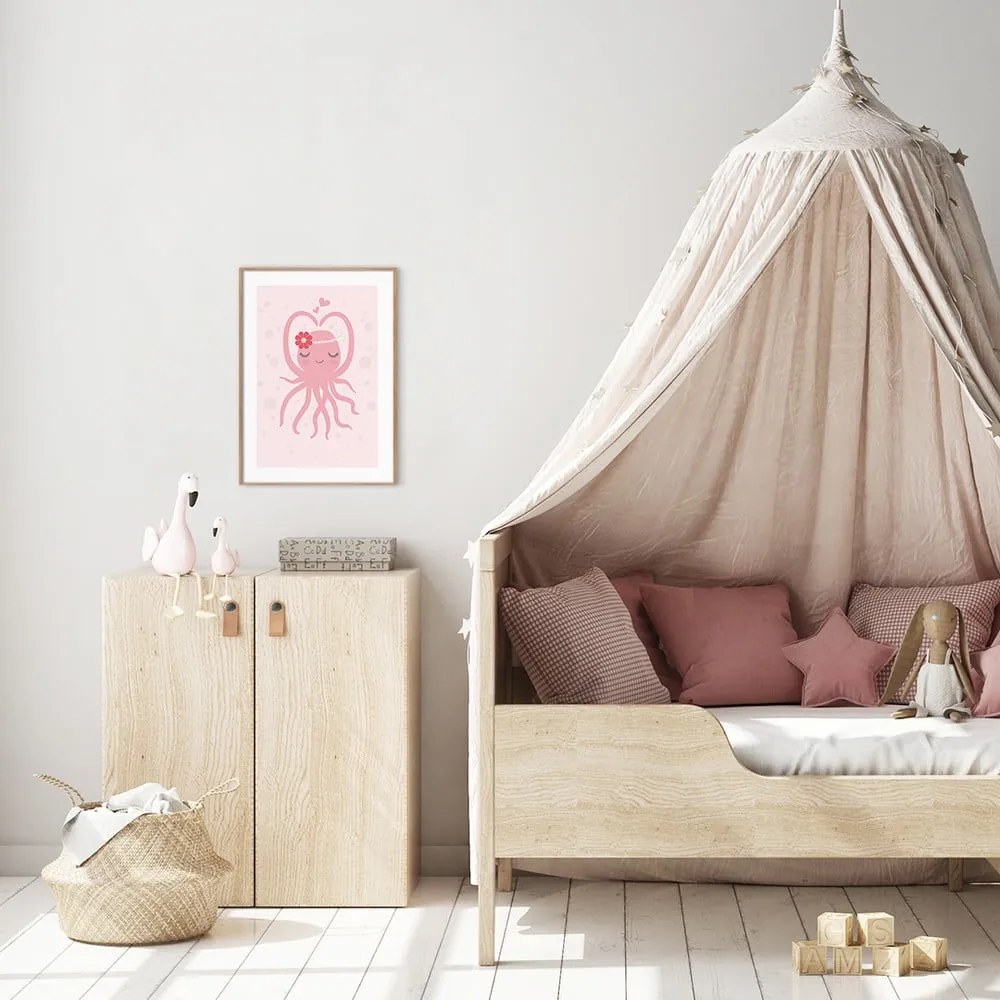 Tablou pentru copii 30x40 cm Oktopus – Malerifabrikken