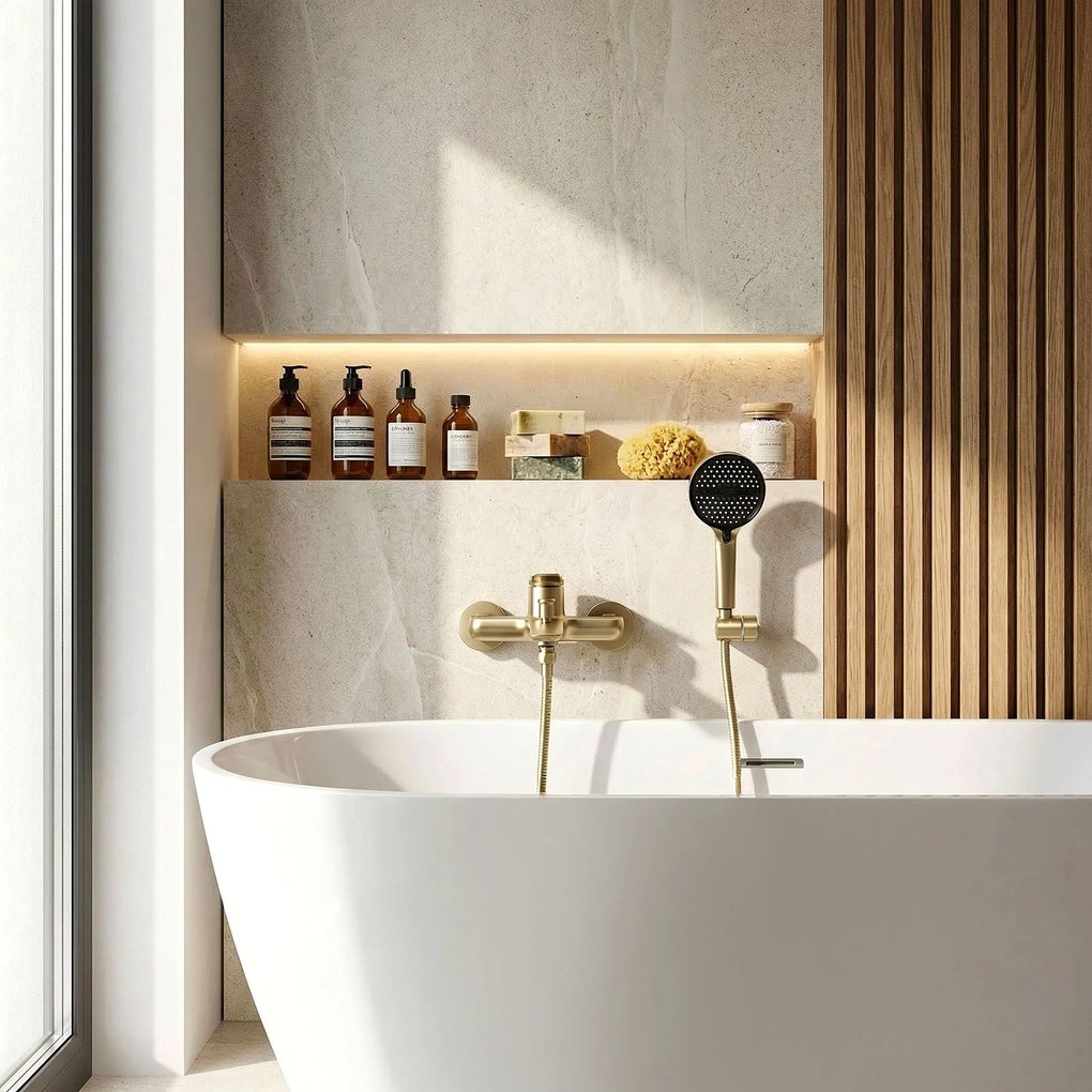 Baterie de cadă PREMIUM REA Vision Brush Gold