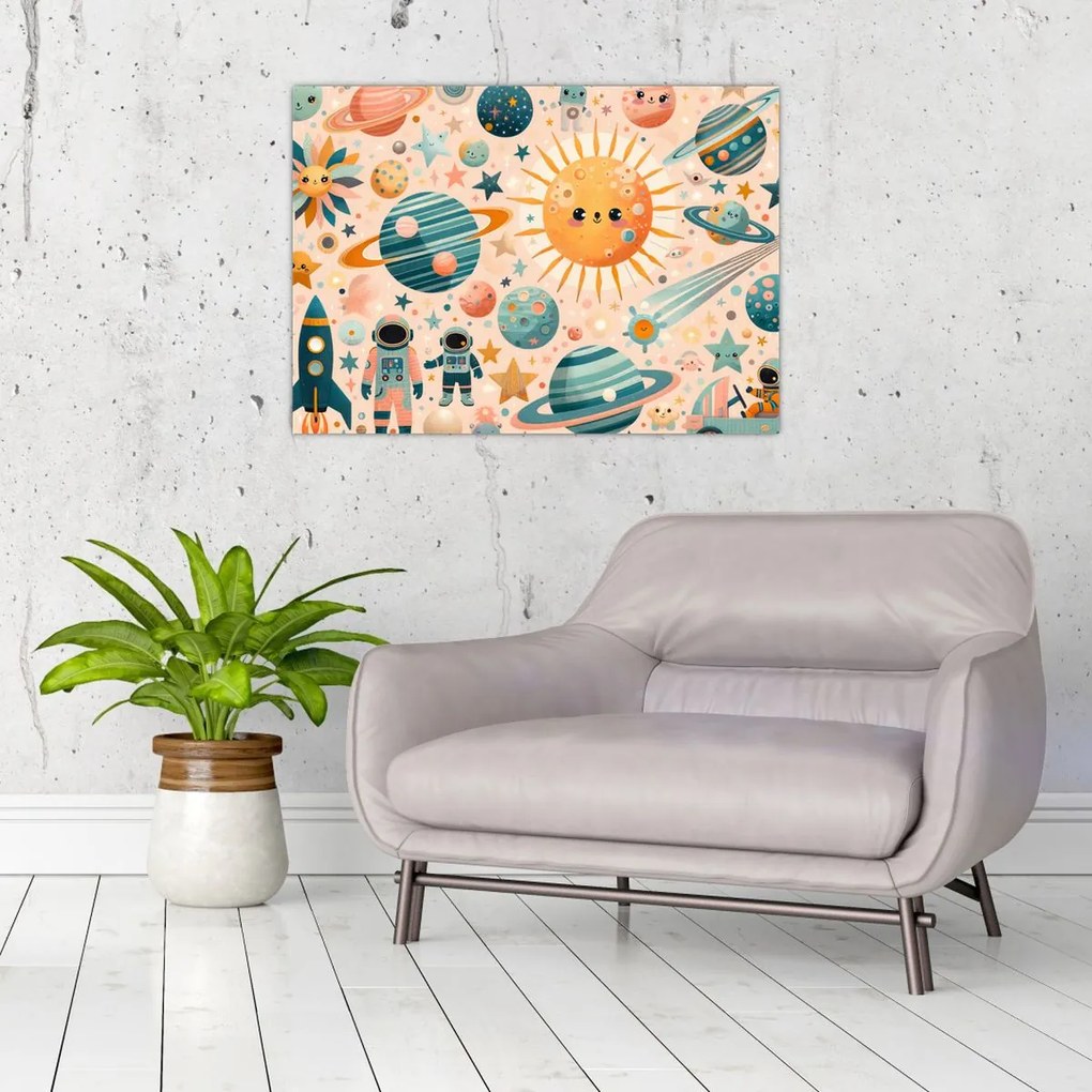 Tablou - Fragmente din spațiu (70x50 cm)