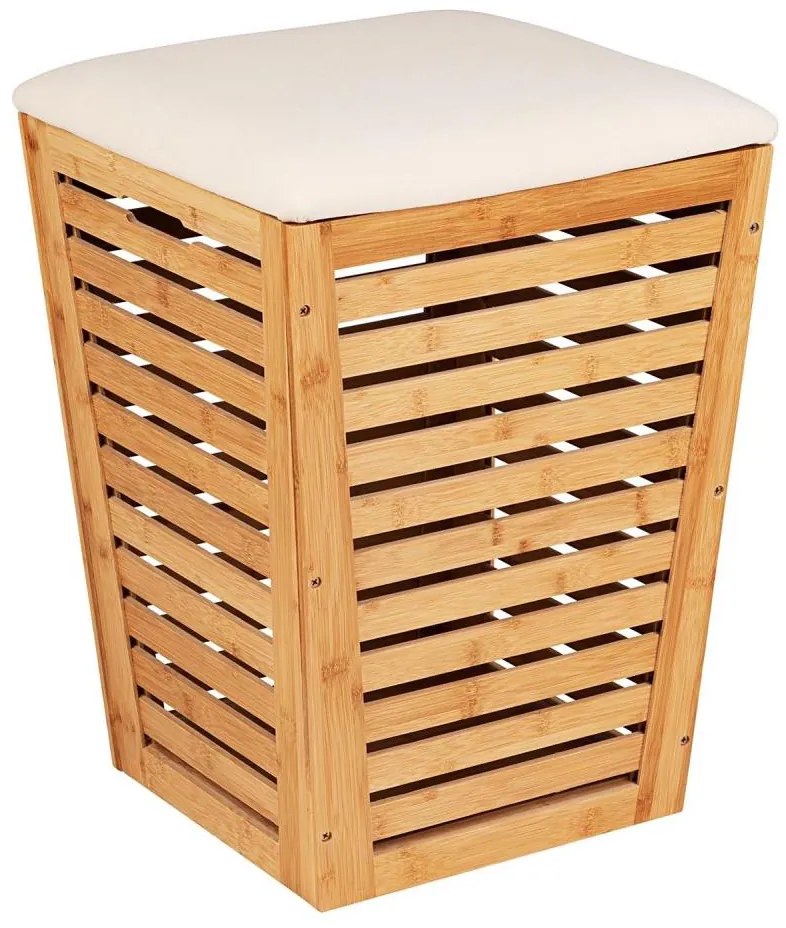 WENKO 25143100 - Coș pentru rufe BAMBUSA 40x56 cm maro