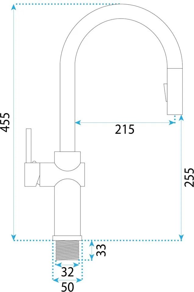 Baterie bucatarie Rea Fresh auriu periat