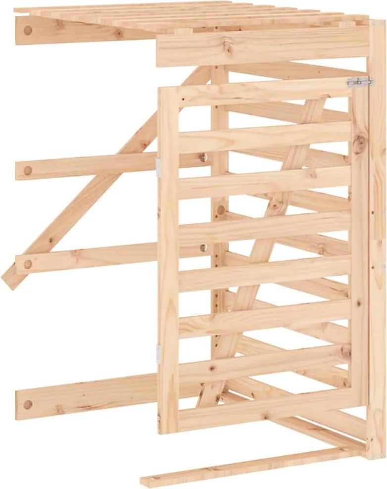 vidaXL Extensie depozitare pubelă de gunoi, lemn masiv de pin