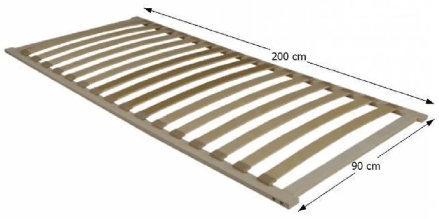 Somiera, 90x200 cm, FLEX 3 ZONATA