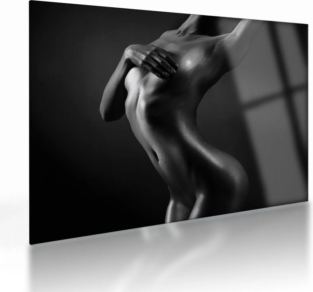 Tablou pe sticlă - Femei nud (70x50 cm)