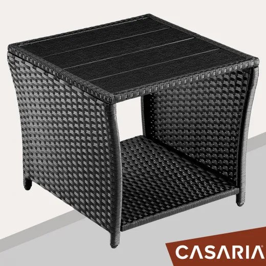 Deuba Masa din ratan Vedis 45x45x40cm - neagra