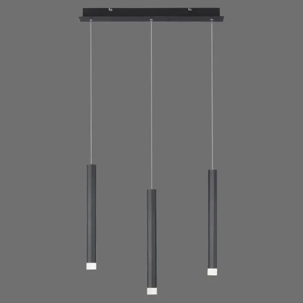 Lustră LED pe cablu 3xLED/4,8W/230V neagră Leuchten Direkt 15203-18