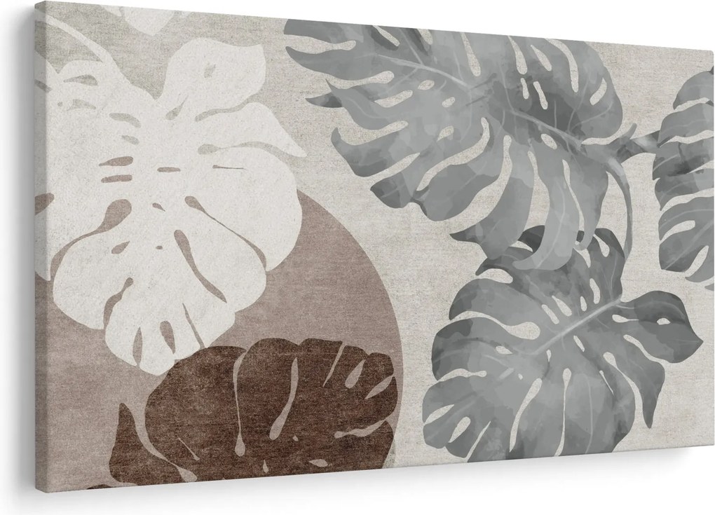 Tablou - Design cu frunze (90x60 cm)