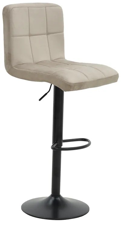 Scaun Bar Rammir Catifea Bej , Baza Neagra
