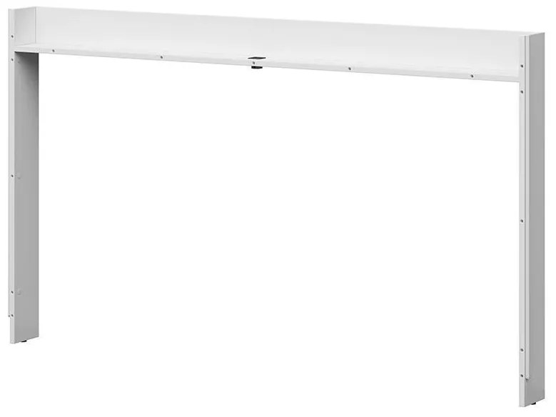 Raft multimedia pentru patul Tetrix 11 (alb lucios) (cu iluminat LED,cu USB). Promo -31%. 1098505
