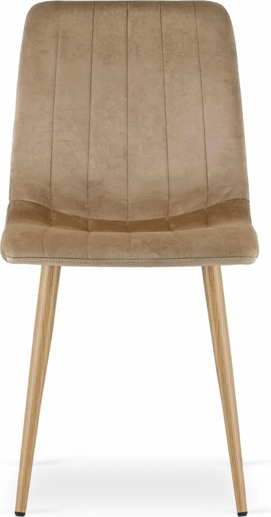 OFERTA Scaun de catifea maro LAVA II. calitatea a doua