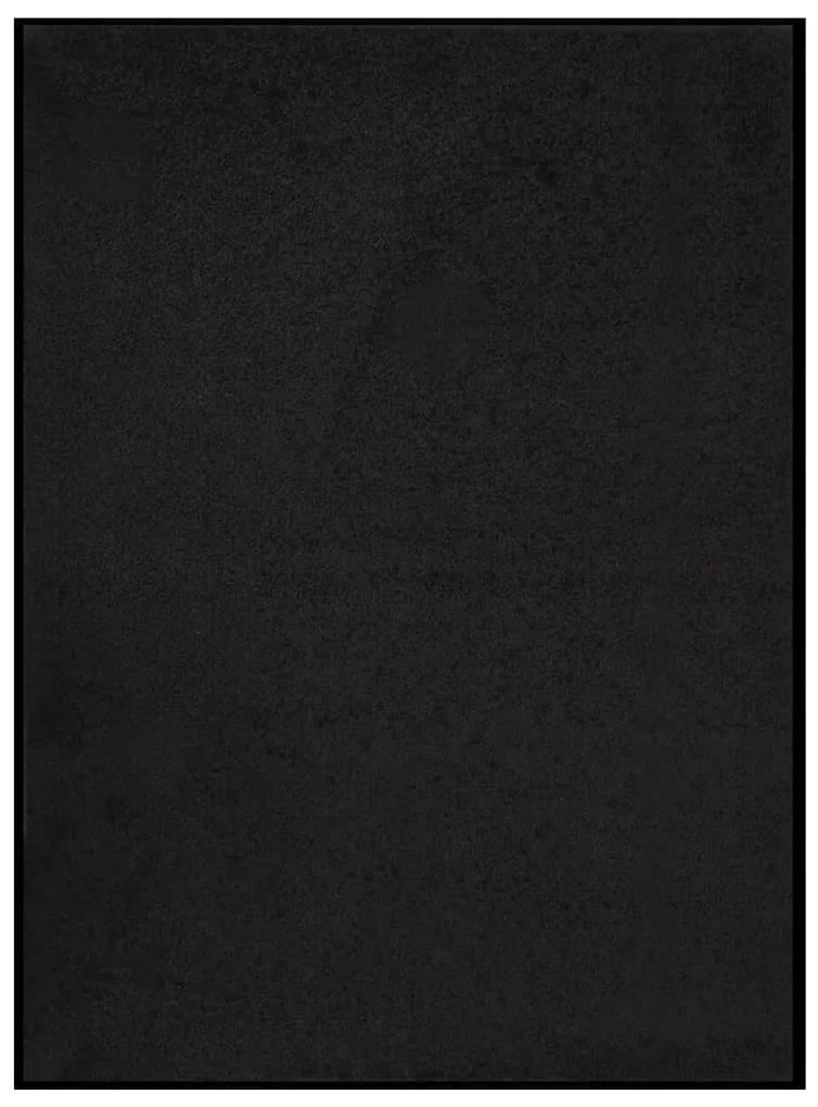 Covoras de usa, negru, 60x80 cm 1, Negru, 60 x 80 cm