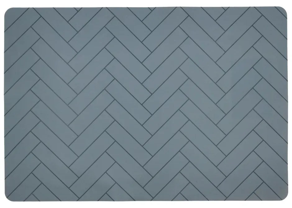 Suport din silicon pentru farfurie Södahl Tiles, 33 x 48 cm, albastru