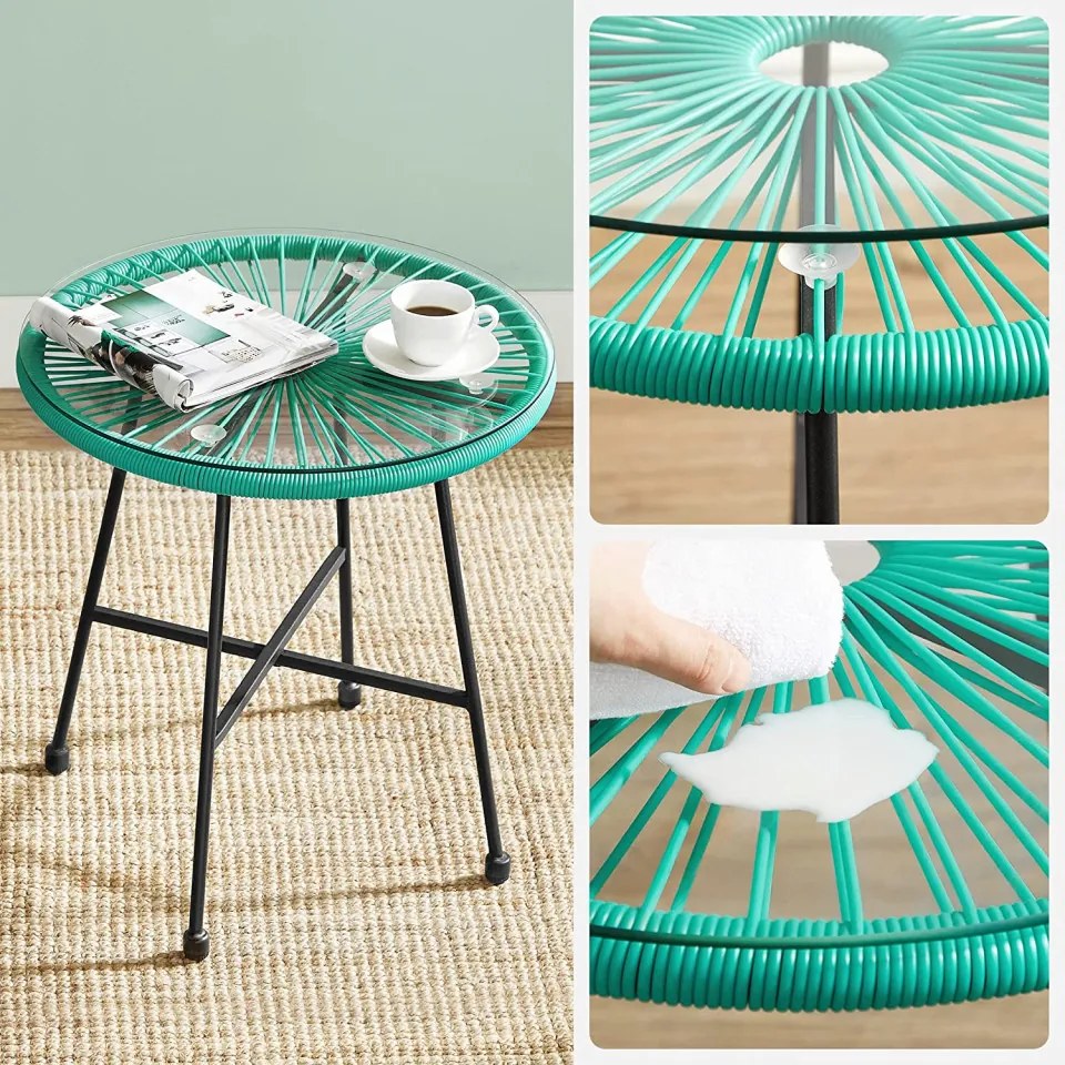 SEGT1 - Set Masa si scaune gradina, terasa, balcon, veranda, spatiu verde - Turcoaz