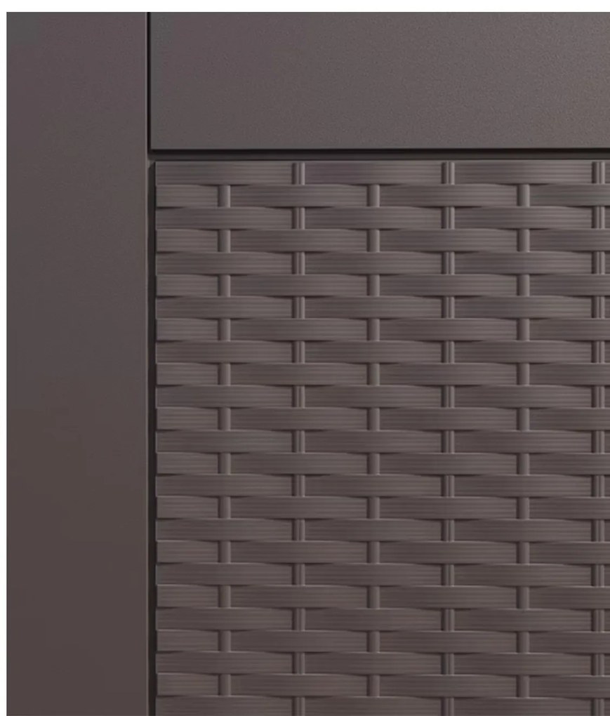 Banca/cutie cu spatiu depozitare cu roti 310 L Rato Maro 119 x 48 x 60 cm