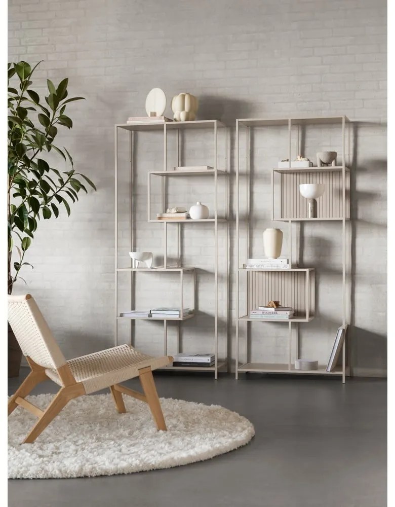 Bibliotecă gri 77x185x35 cm Seaford – Actona