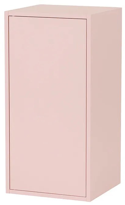 Boxie 1 ușă dulap de perete 80x40x37 cm roz