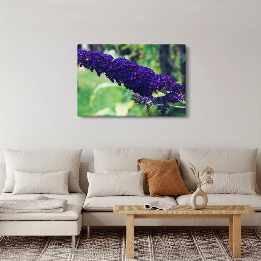 Tablou cu floare albastră (90x60 cm)