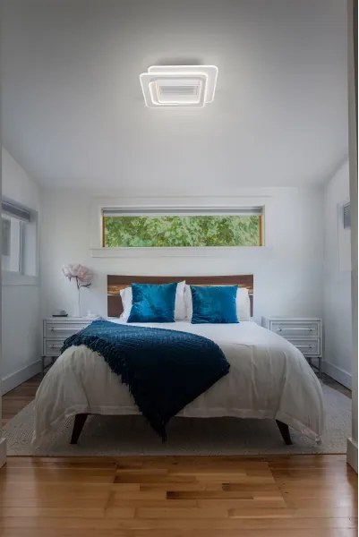 Osram - Plafonieră LED reglabilă cu ventilator, 55W/230V, alb + telecomandă
