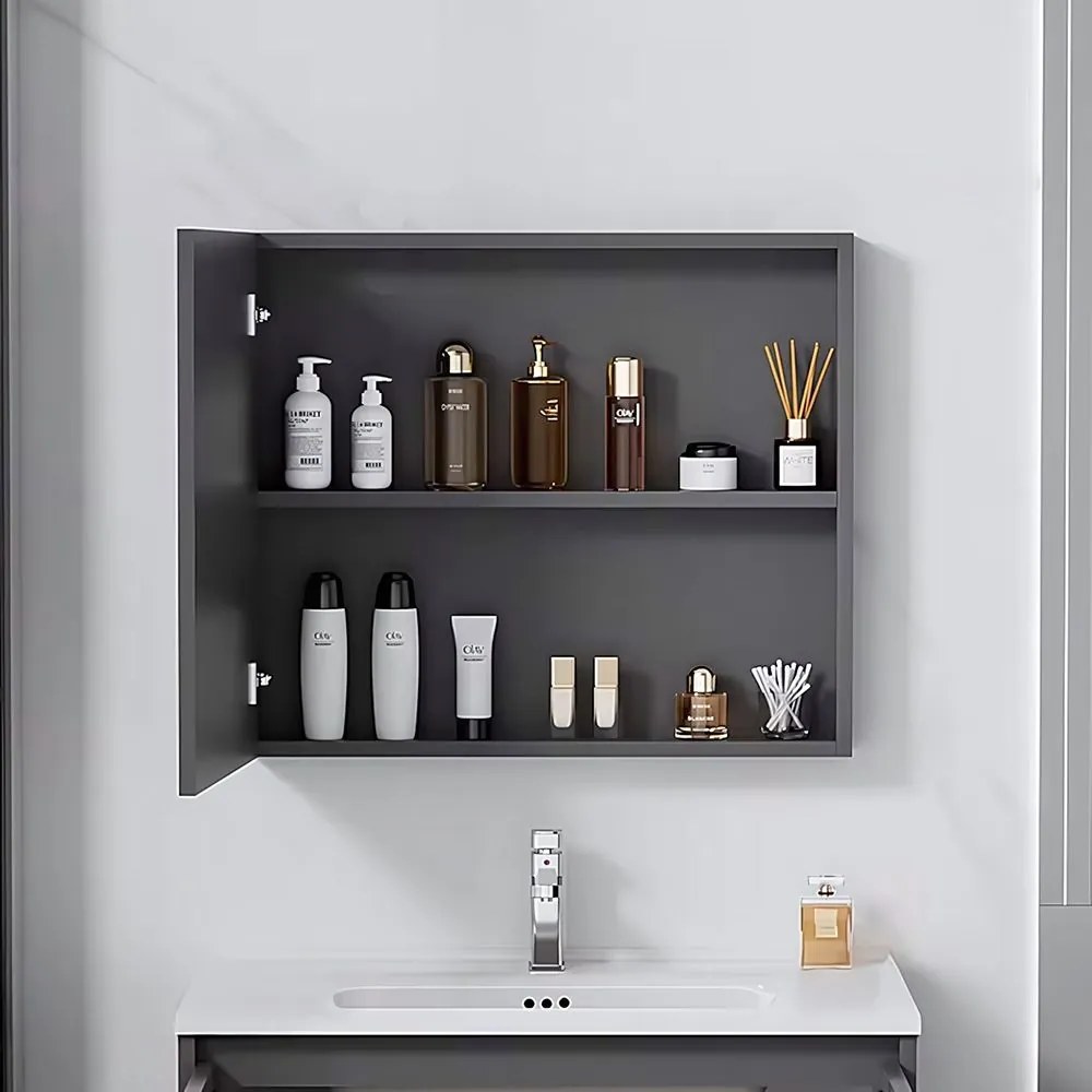 Set mobilier de baie cu lavoar Mario 60cm Grey