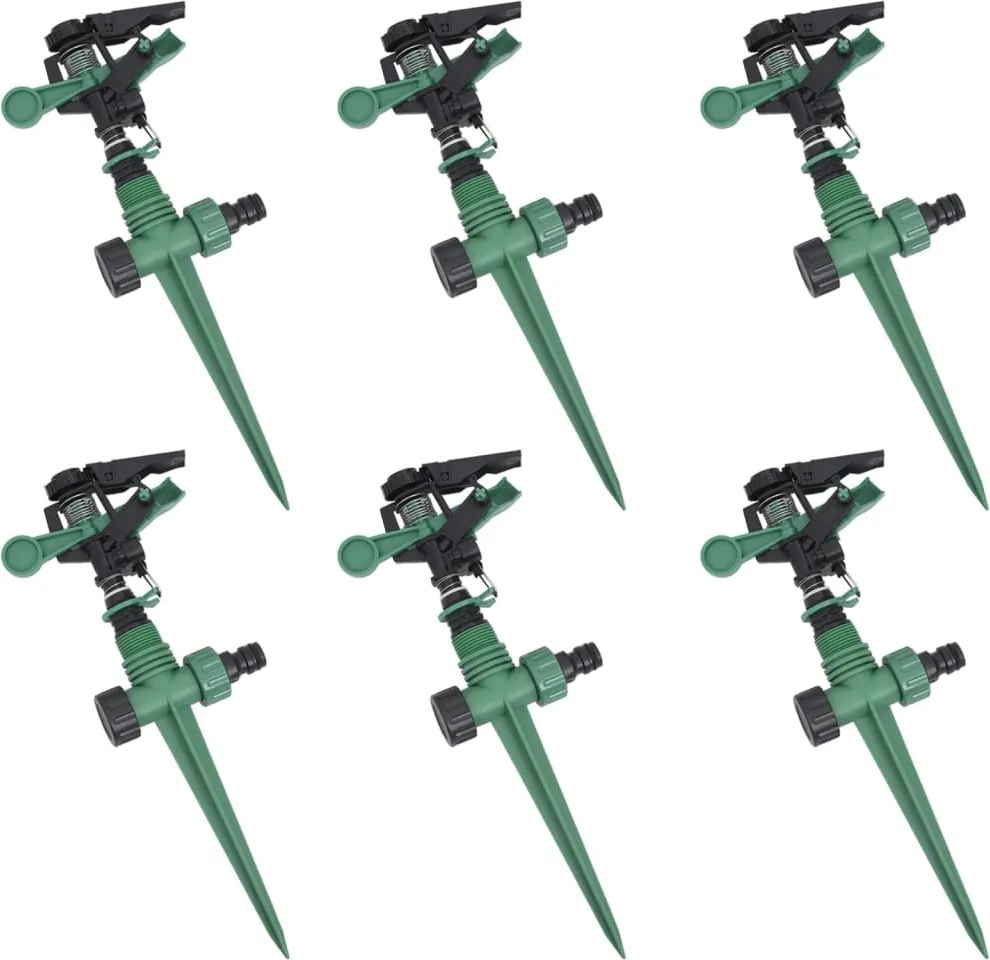 vidaXL Aspersoare cu impuls pentru grădină, 6 buc
