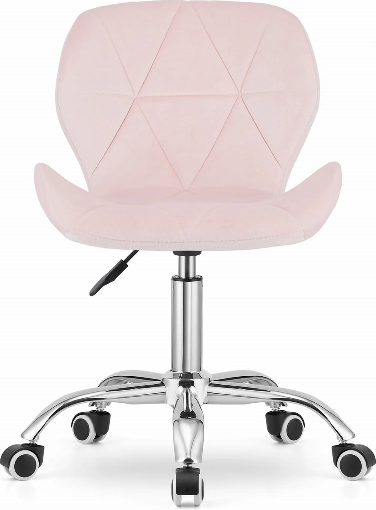 OFERTA Scaun de birou roz AVOLA VELVET CALITATEA II