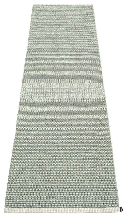 Covor tip traversă pentru interior și exterior verde deschis 60x250 cm Mono Sage Army – Pappelina