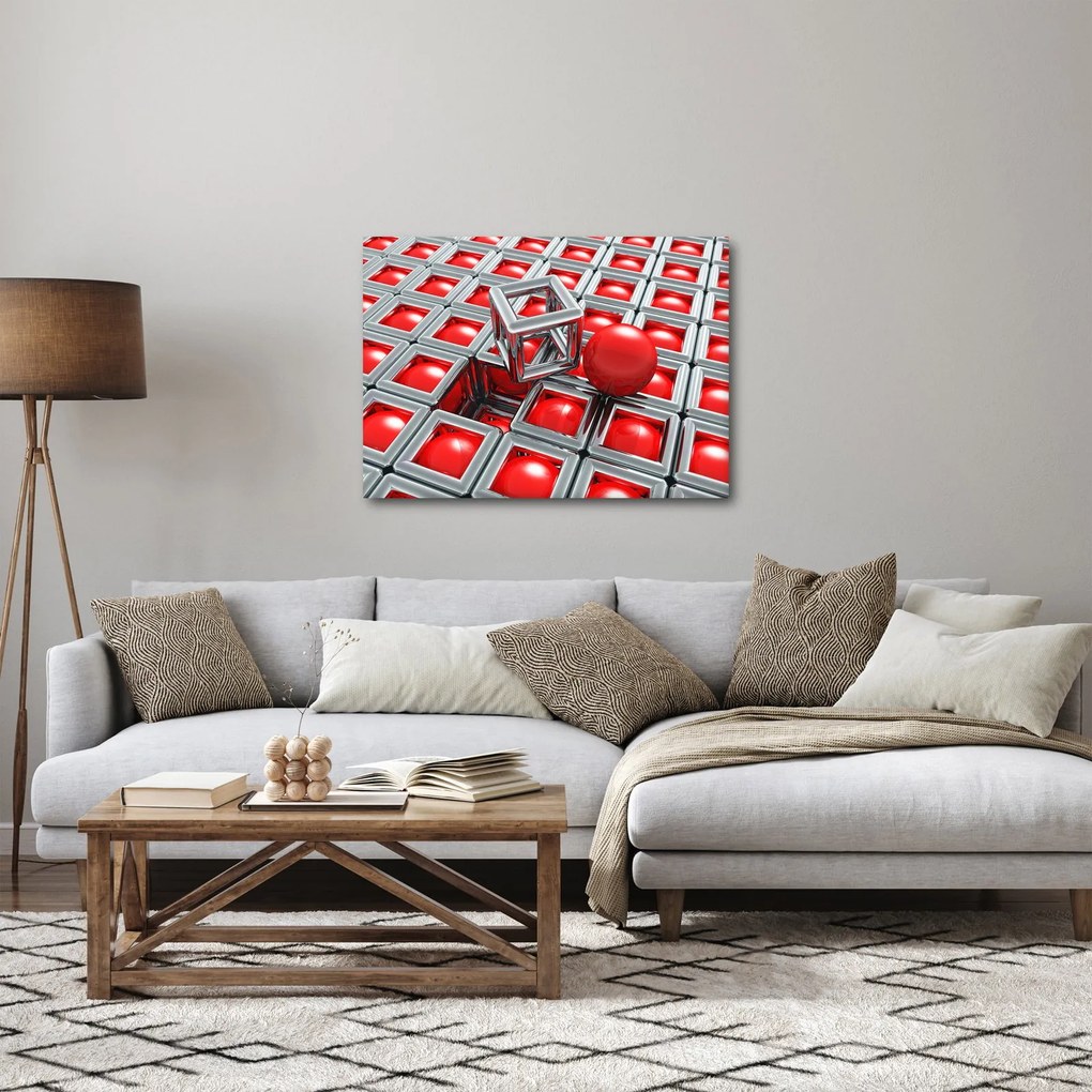 Tablou - Abstract metalic 3D (70x50 cm)