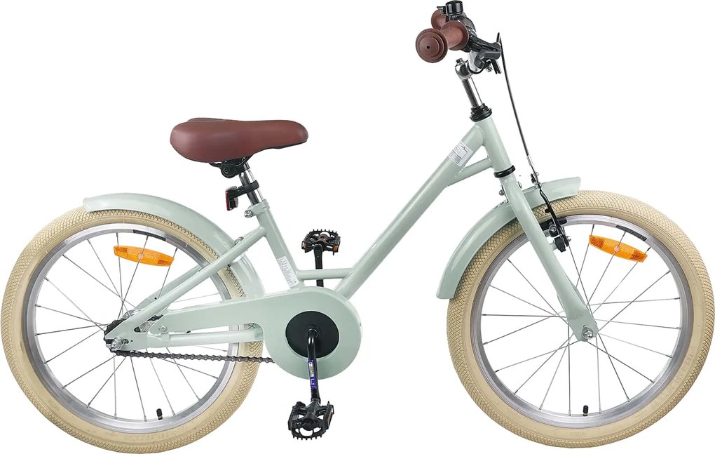 vidaXL Bicicletă pentru Copii 18 Inci pentru 5-7 ani Verde deschis