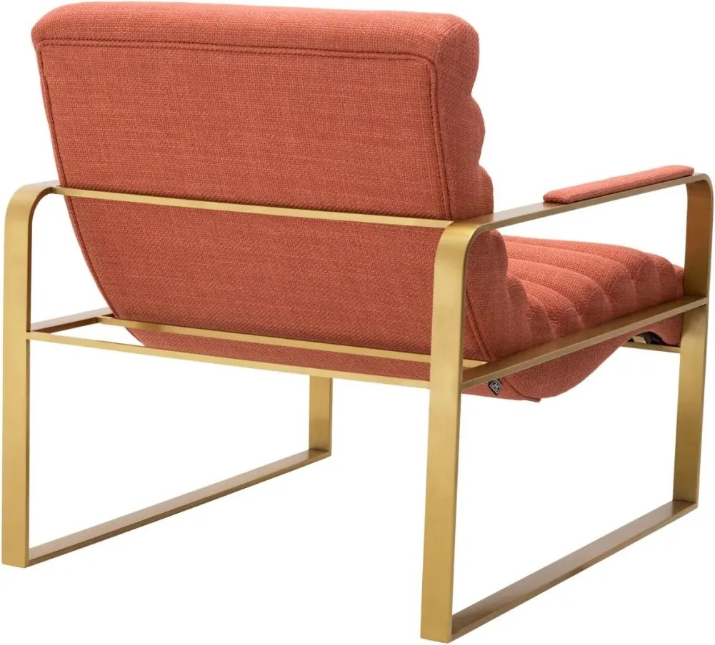 Fotoliu elegant design LUX Olsen, scalea orange