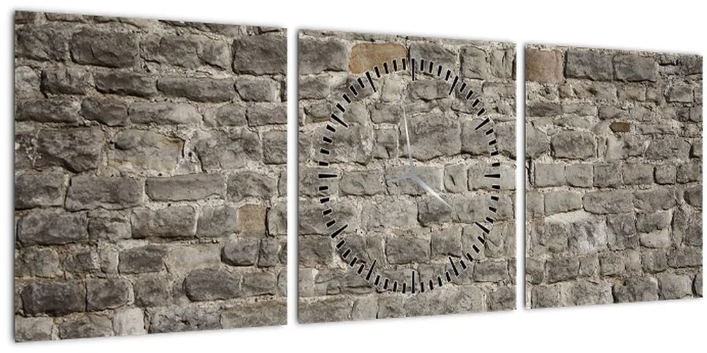 Tablou - Perete d cărămidă (cu ceas) (90x30 cm)