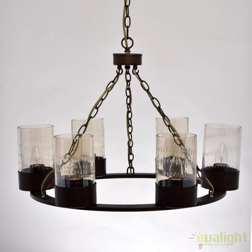 Candelabru design rustic diam.63cm Castelo 249017406 MW