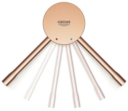 GROHE 33624DL1 - Baterie de cadă ESSENCE, 193 mm, bronz