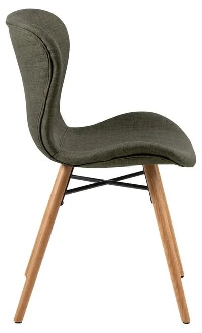 Scaune de dining verzi 2 buc. tapițate Batilda – Actona