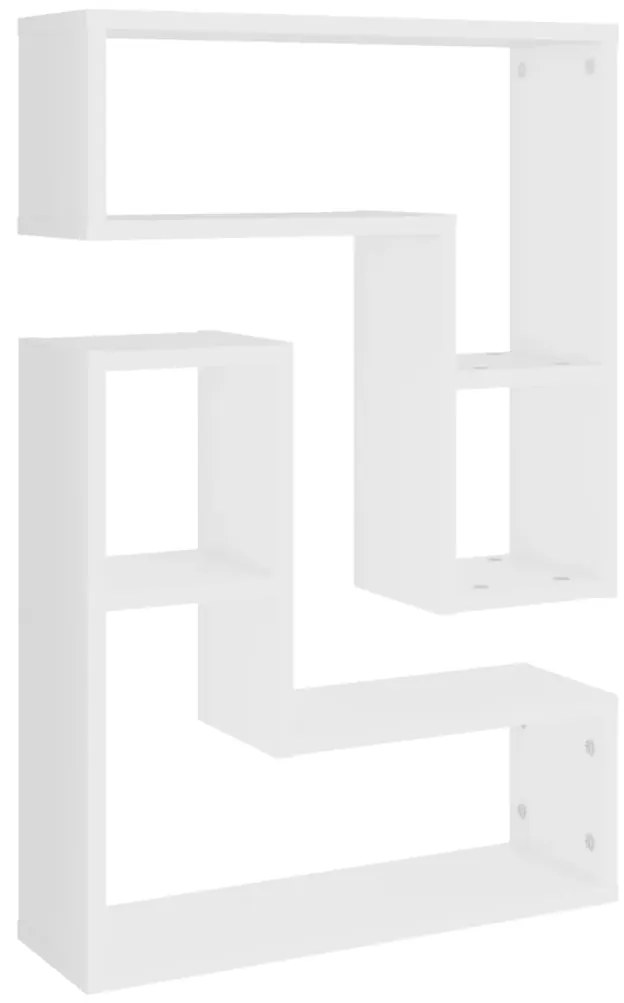 807214 vidaXL Rafturi de perete, 2 buc., alb, 50x15x50 cm, PAL