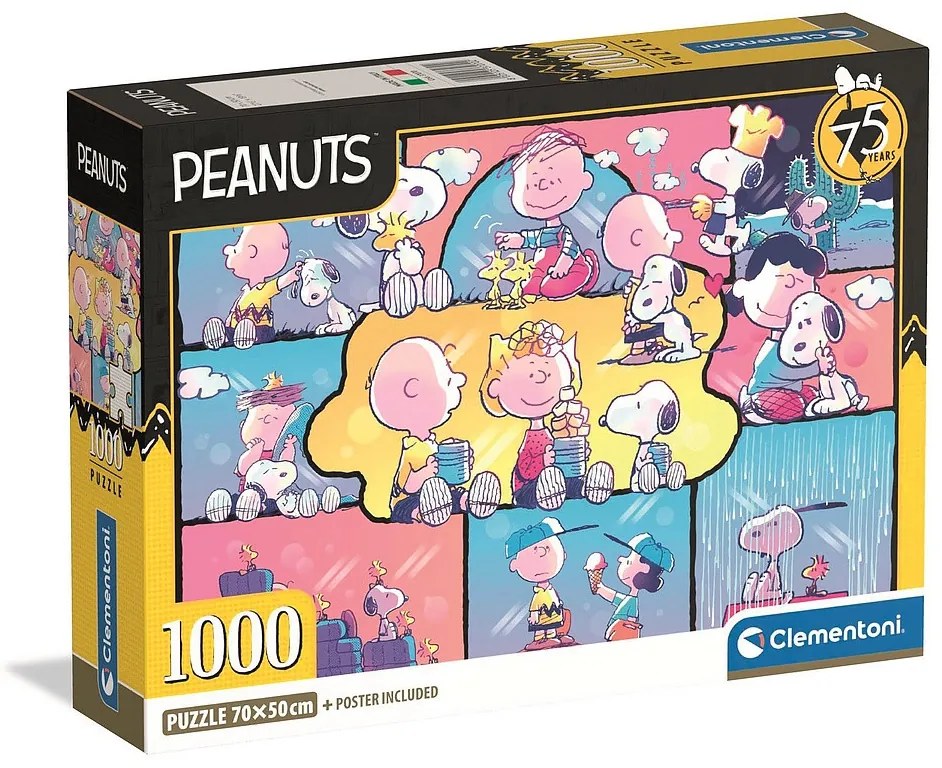 Snoopy Puzzle Compact 1000 de piese Clementoni