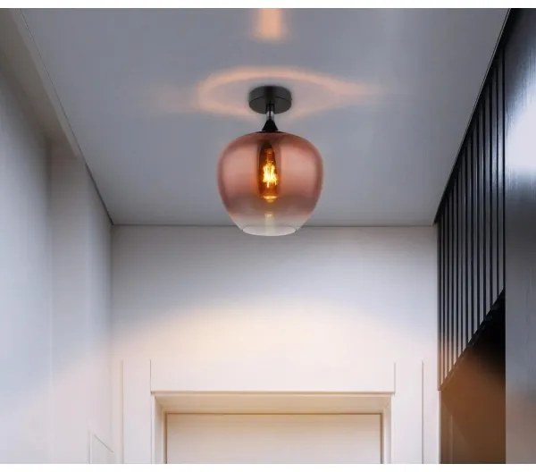 Plafonieră Globo 15548DG MAXY 1xE27/40W/230V cupru