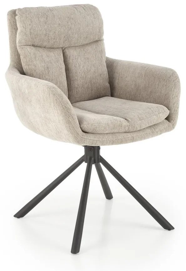 Scaun de dining HALSA, 1 buc., bej